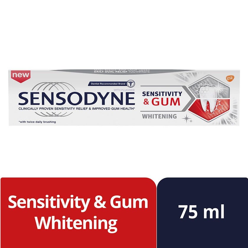 Sensodyne Sensitivity and Gum Whitening Toothpaste 75ml