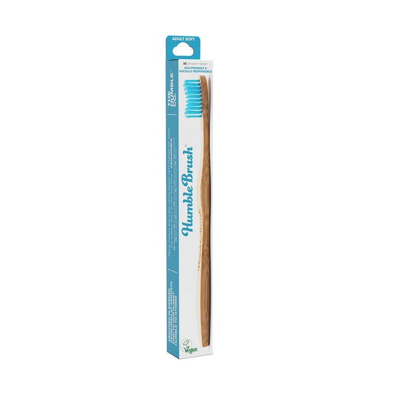 The Humble  Co Humble Brush Adult Blue Soft Toothbrush 89002S