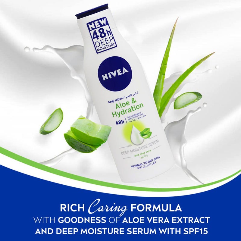 Nivea Aloe and Hydration 48 Hour Body Lotion 250 mL