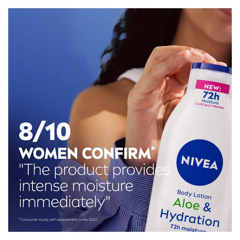 Nivea Aloe & Hydration 72H Moisture Body Lotion For Normal To Dry Skin 250ml