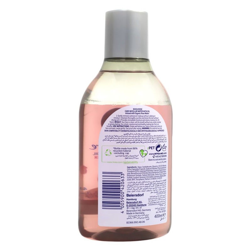 Nivea Rose Care Organic Micellar Water 400 mL