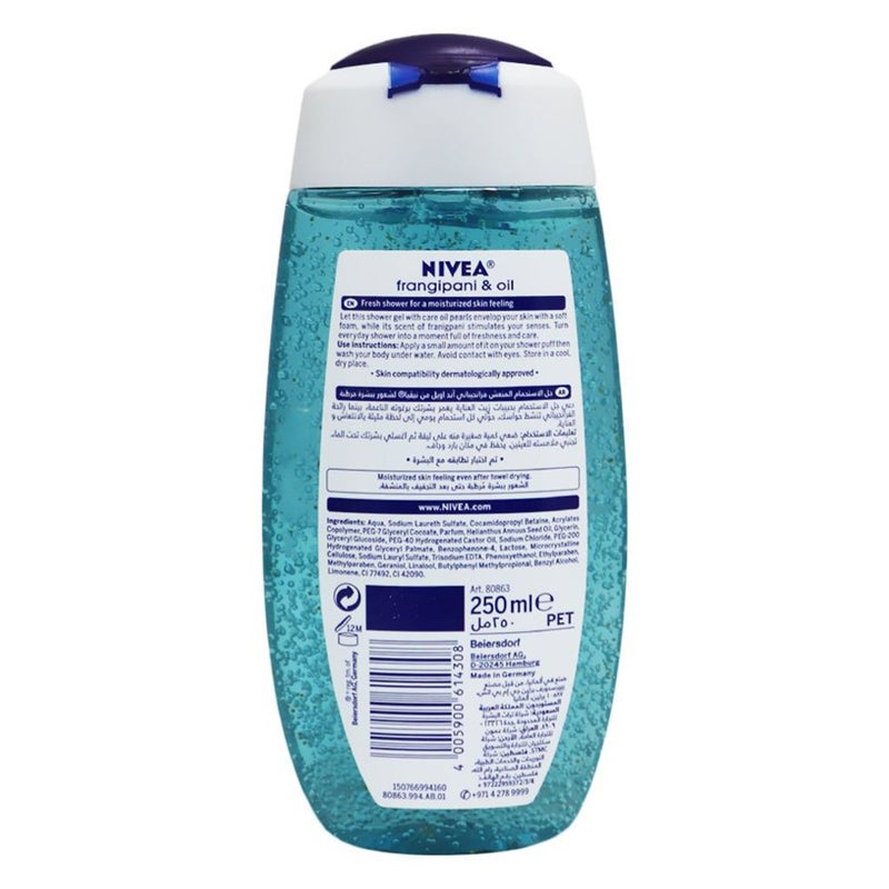 Nivea Frangipani and Oil Shower Gel 250 mL