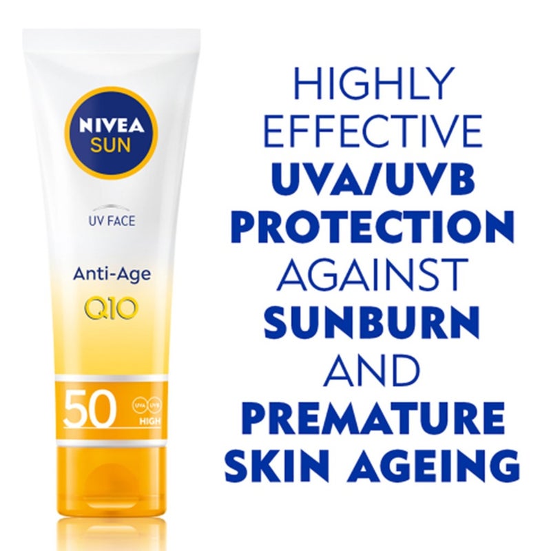 Nivea Sun UV Face Anti-age Q10 SPF50 Lotion 50 mL