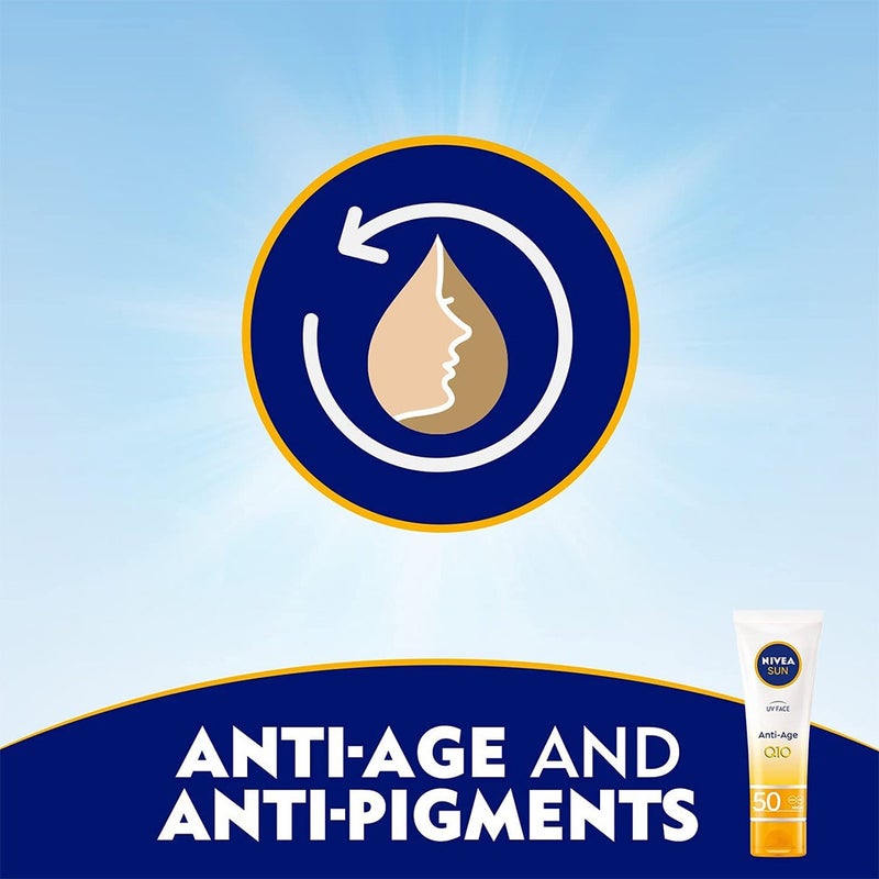 Nivea Sun UV Face Anti-age Q10 SPF50 Lotion 50 mL