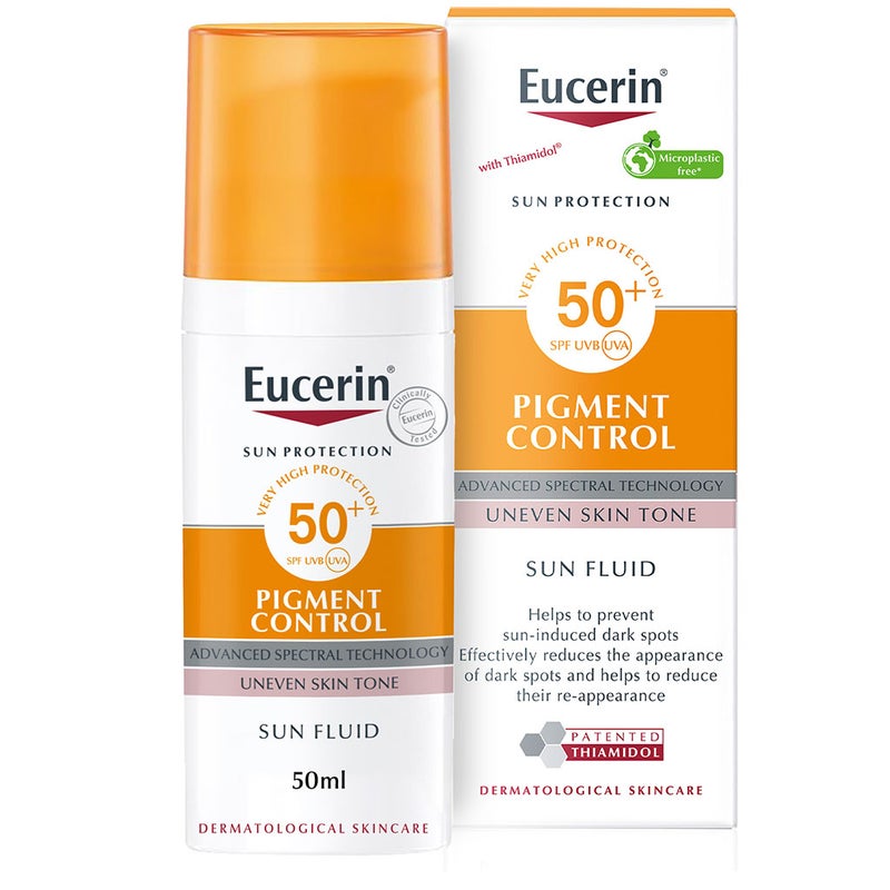 Eucerin Sun Pigment Control Sunscreen SPF50+ Sun Fluid For Uneven Skin Tone 50ml