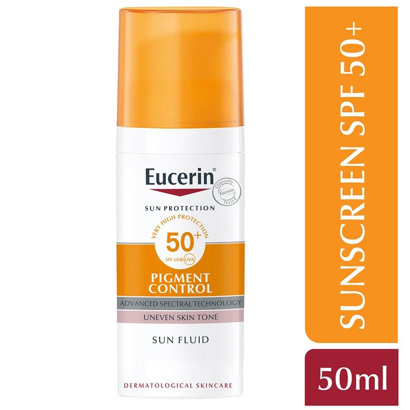 Eucerin Sun Pigment Control Sunscreen SPF50+ Sun Fluid For Uneven Skin Tone 50ml