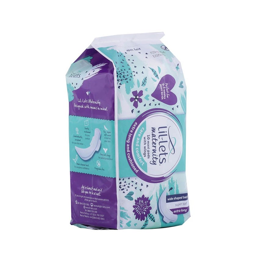 Lil-lets Maternity Maxi Pads, Pack of 10's