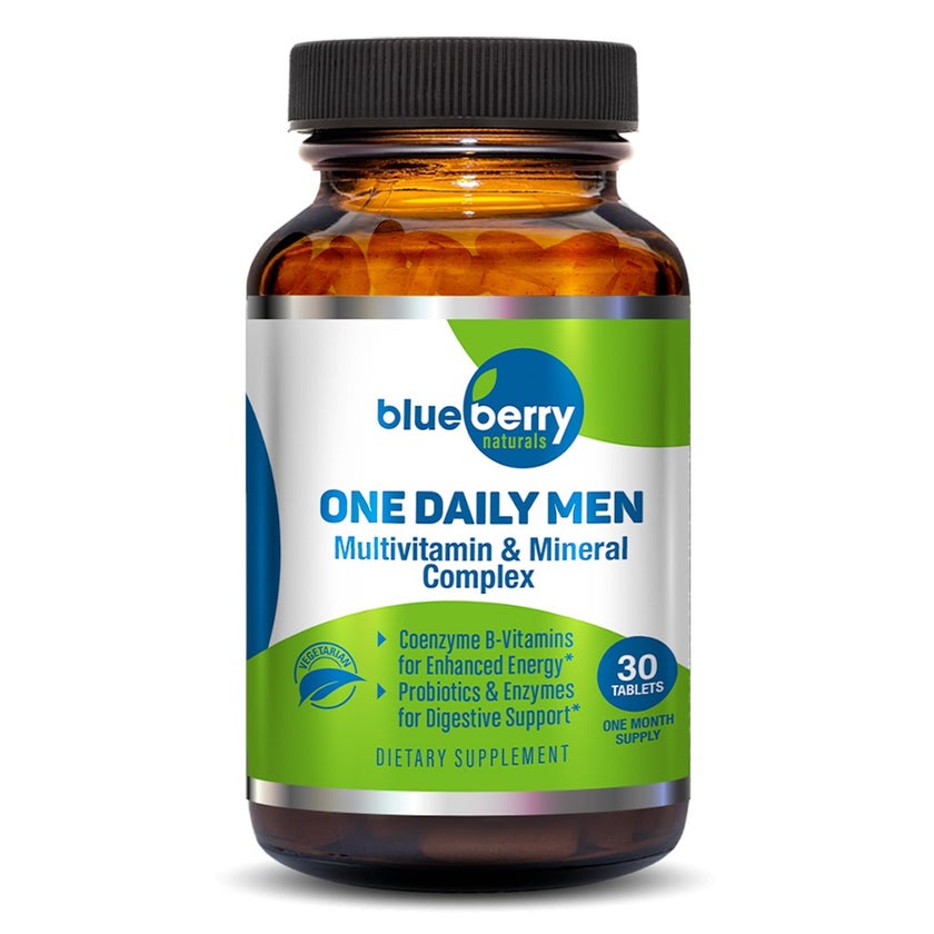 Blueberry Naturals One Daily Men's Multivitamins & Minerals Tablets, Pack of 30's