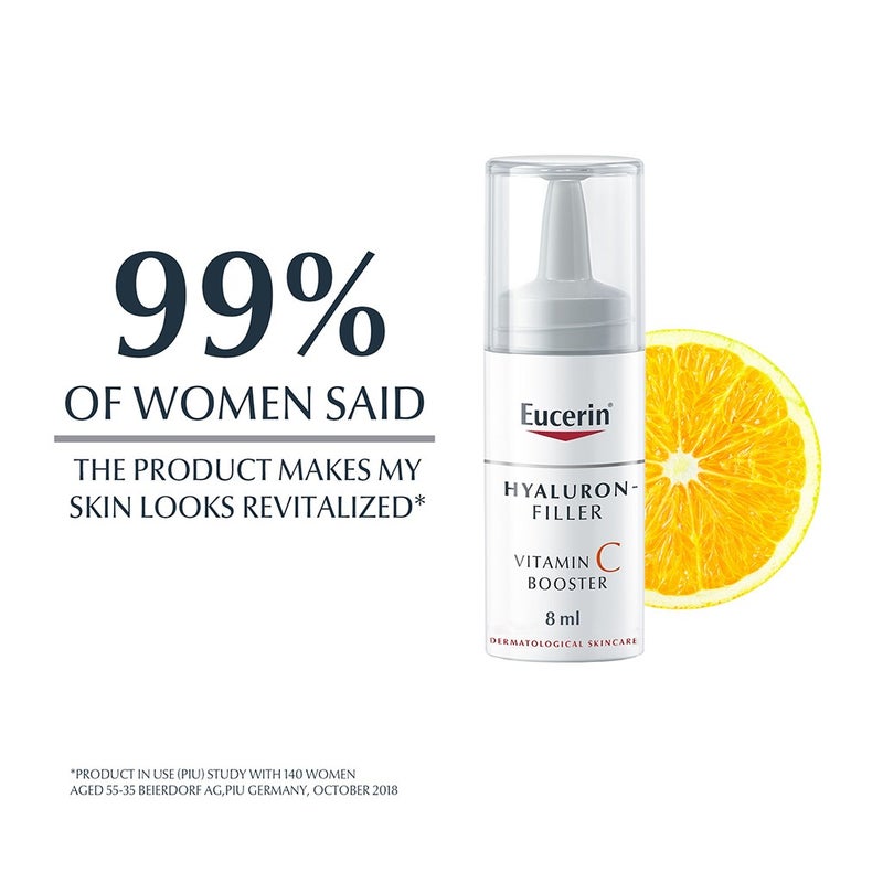 Eucerin Hyaluron-Filler Vitamin C Anti-Aging Booster Serum 8ml, Pack of 3's