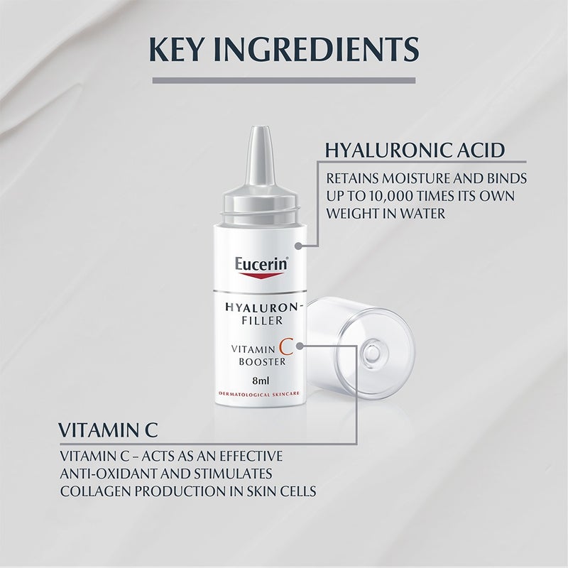 Eucerin Hyaluron-Filler Vitamin C Anti-Aging Booster Serum 8ml, Pack of 3's