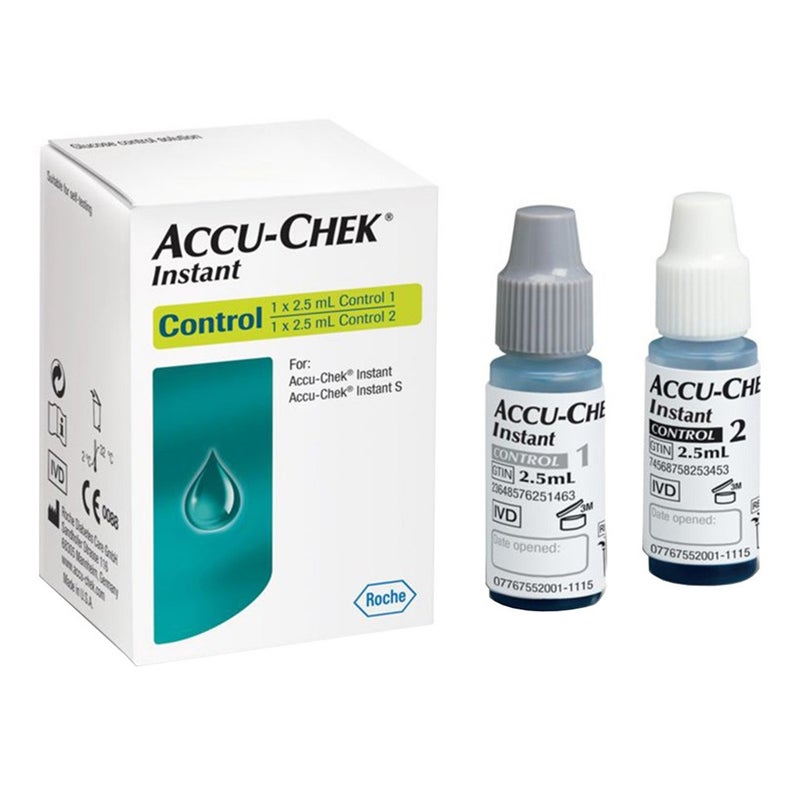 Accu-Chek Instant Blood Sugar Control 1 & 2 Solution 2.5 mL