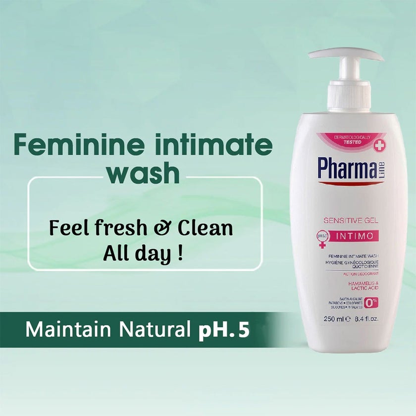 PharmaLine Sensitive Feminine Intimate Wash 250ml