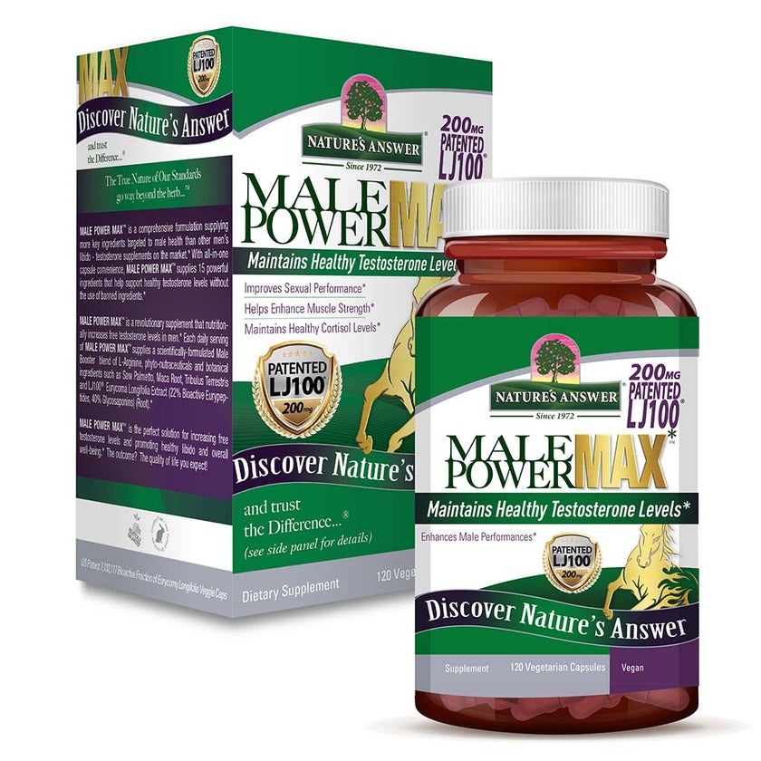 Nature's Answer Power Max Vegetarian Capsules For Stamina, Pack of 120's