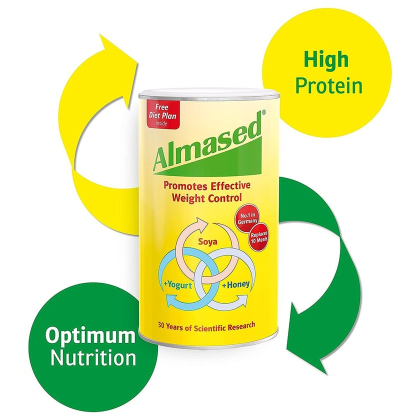 Almased Soya, Yogurt and Honey Meal Replacement for Weight Loss 500g