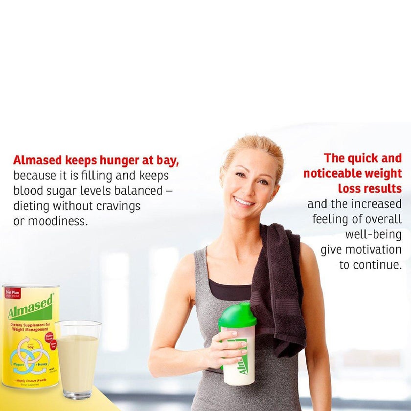 Almased Soya, Yogurt and Honey Meal Replacement for Weight Loss 500g