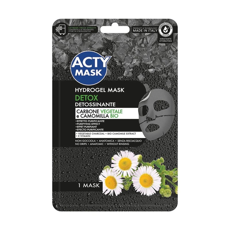 Acty Mask Detox Natural Charcoal Hydrogel Mask 1's