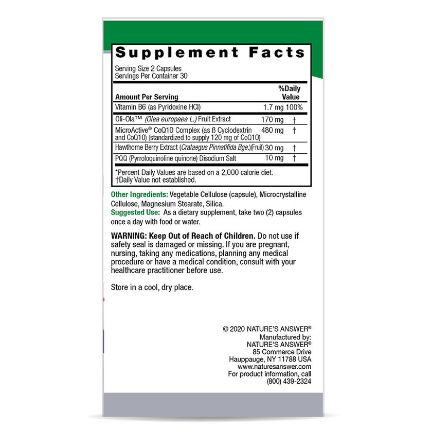 Nature's Answer Cardimax Vegetarian Capsules For Healthy Heart, Pack of 60's