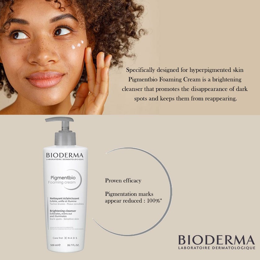 Bioderma Pigmentbio Brightening & Exfoliating Foaming Cream Cleanser 500ml