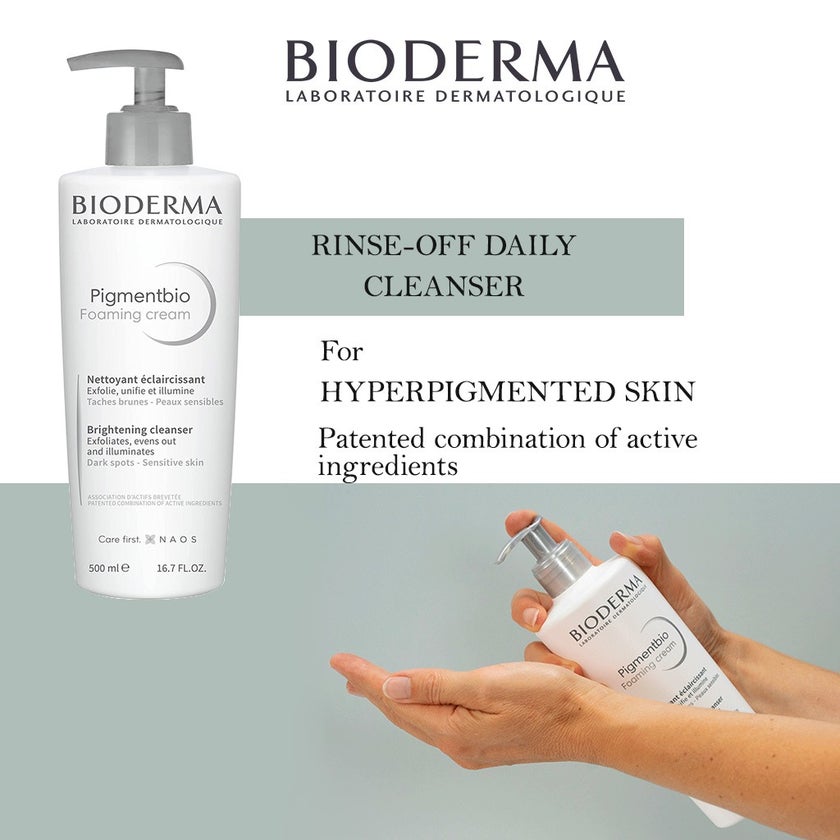 Bioderma Pigmentbio Brightening & Exfoliating Foaming Cream Cleanser 500ml