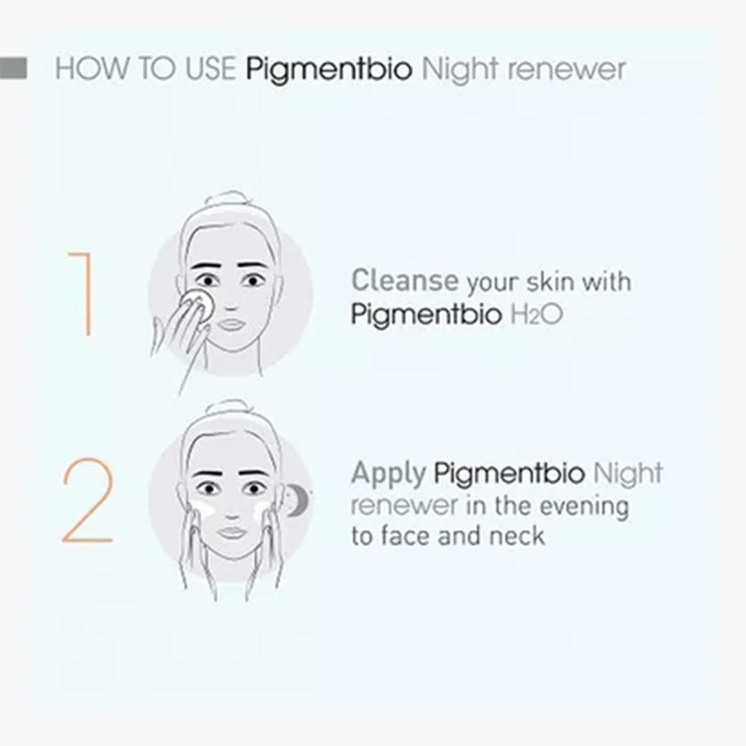 Bioderma Pigmentbio Night Renewer Brightening Overnight Skin Cream For Hyperpigmented Skin 50ml