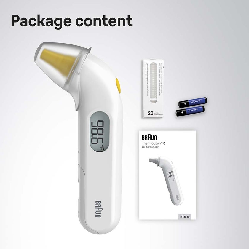 Braun Thermoscan 3 Ear Thermometer IRT3030