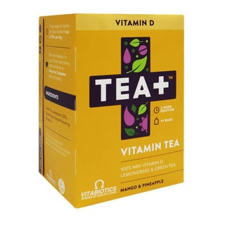 Vitabiotics Tea+ Vitamin D Vitamin Tea, Pack of 14's