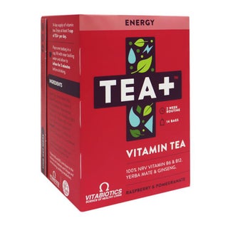 Vitabiotics Tea+ Energy Vitamin Tea Bags For Energy Support, Pack of 14's