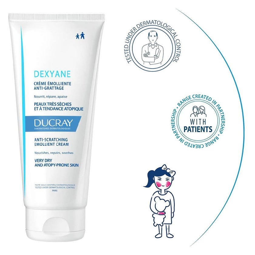 Ducray Dexyane Anti-Scratching Emollient Cream 200ml