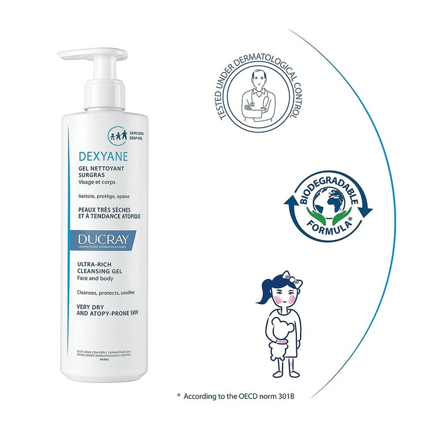 Ducray Dexyane Ultra Rich Cleansing Gel 400ml