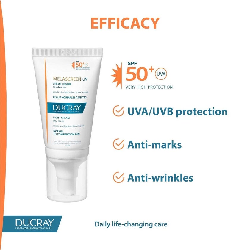 Ducray Melascreen UV SPF50+ Light Cream 40ml