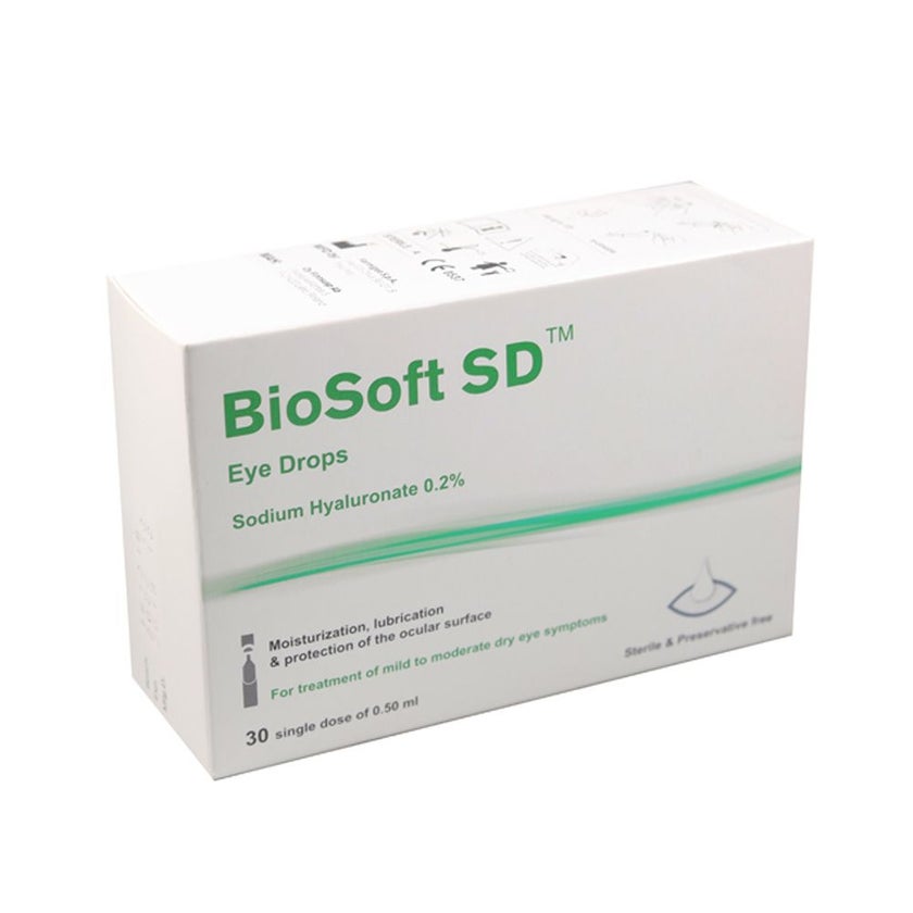 Biosoft SD Eye Drops 0.5ml, Pack of 30's