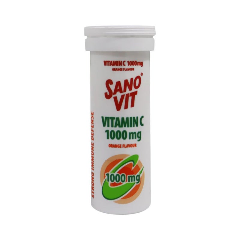 Sanovit Vitamin C 1000 mg Orange Effervescent Tablet 10's