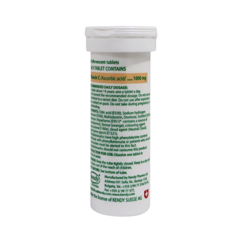 Sanovit Vitamin C 1000 mg Orange Effervescent Tablet 10's