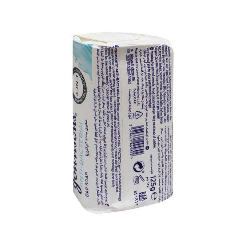 Johnson's 3 in 1 Antibacterial Sea Salt Bar Soap 125 g 3+1 Value Pack