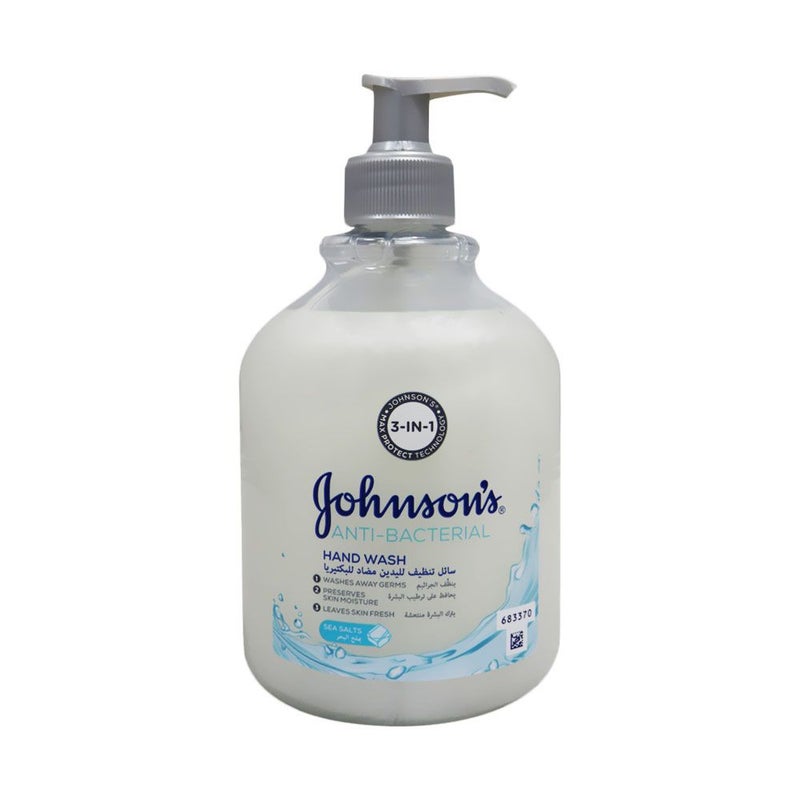 Johnson's 3 in 1 Antibacterial Sea Salt Hand Wash 500 mL