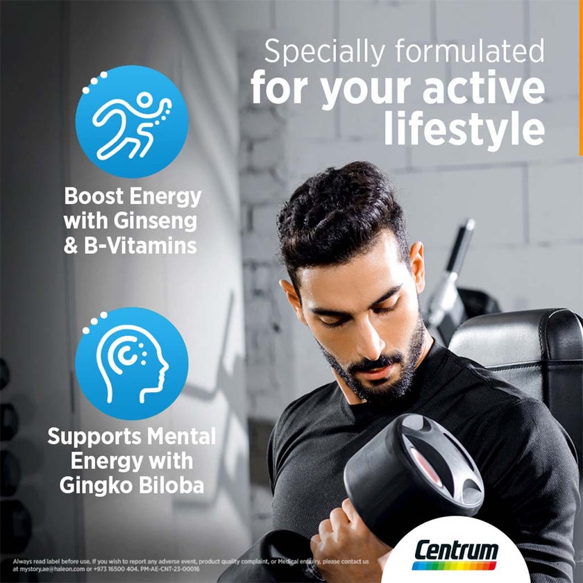 Centrum Energy Multivitamin Supplement Tablets, Pack of 30's