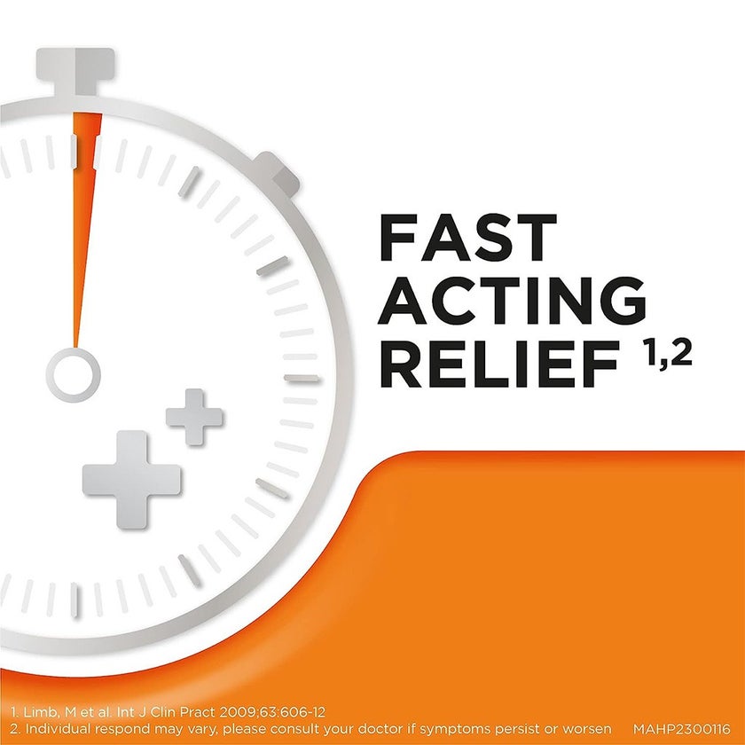 Strepsils Orange with Vitamin C 100mg Lozenges For Sore Throat, Pack of 36's