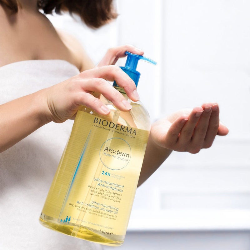 Bioderma Atoderm Nourishing Anti irritation Shower Oil For Irritated And Dry Sensitive Skin 1L