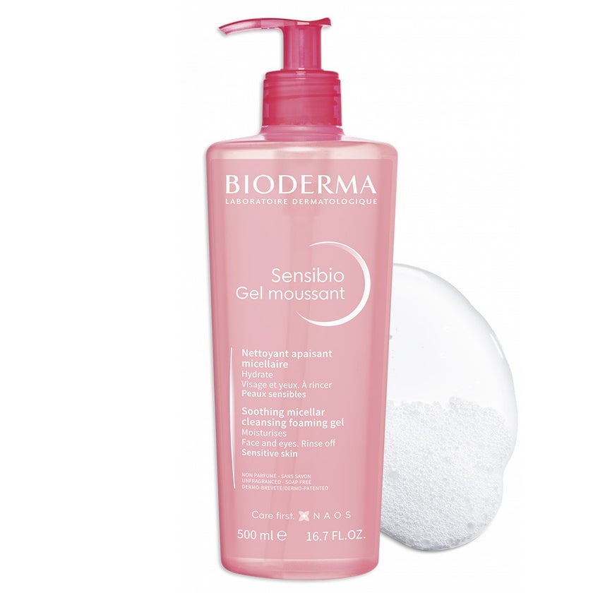 Bioderma Sensibio Soothing Micellar Cleansing Foaming Gel For Sensitive Skin 500ml