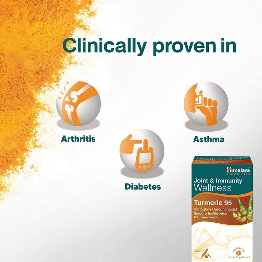 Himalaya Turmeric 95 Capsules, Pack of 60's