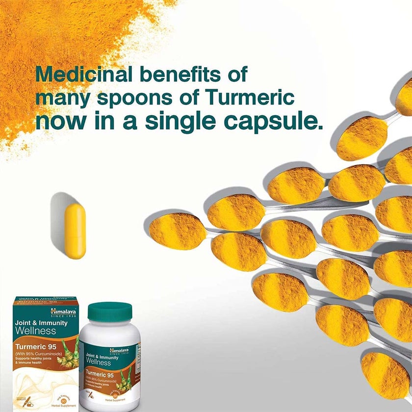 Himalaya Turmeric 95 Capsules, Pack of 60's