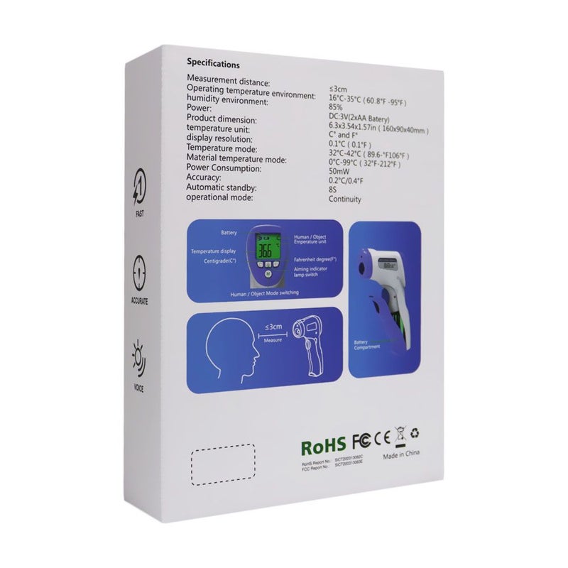 CareTouch Digital Non-Contact Forehead Infrared Thermometer