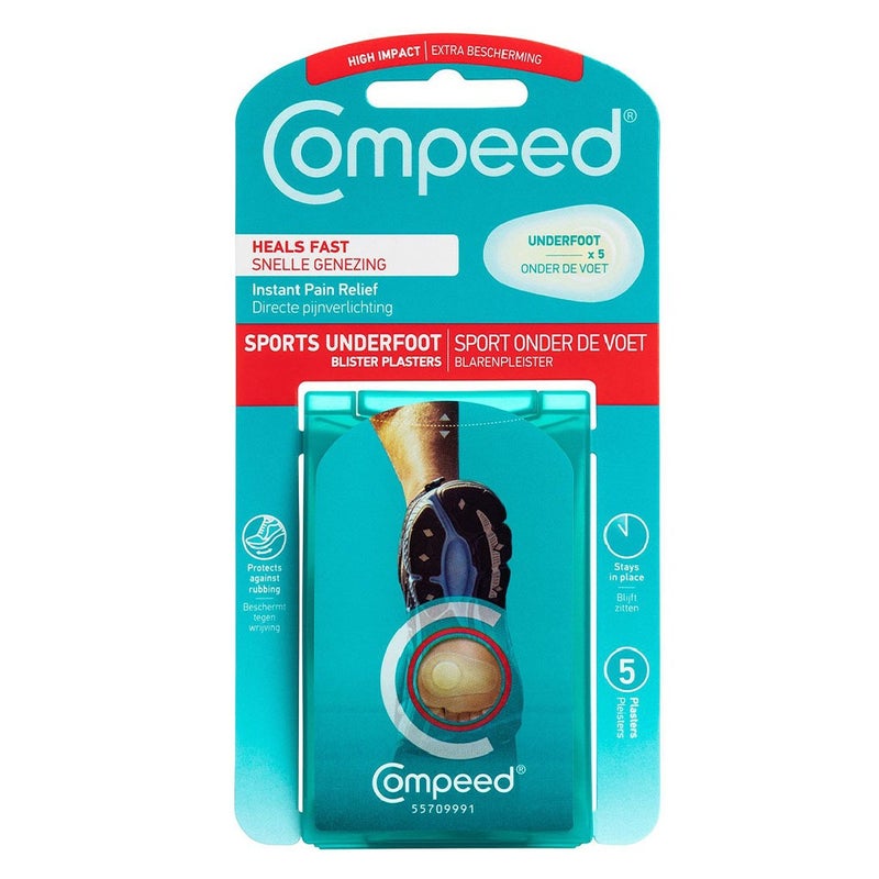 Compeed Hydrocolloid Blister Plasters Sports Underfoot 5's