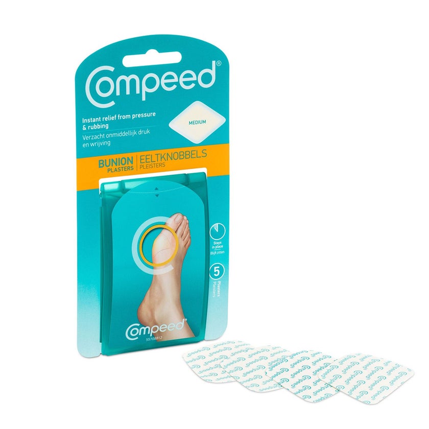 Compeed Hydrocolloid Bunion Plaster Medium, Pack of 5's