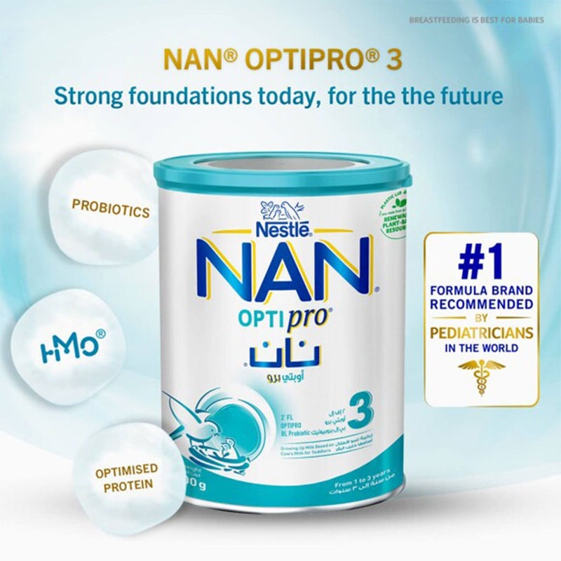 Nestle NAN Optipro Stage 3 Toddlers Milk Formula For 1 To 3 Years 1800g