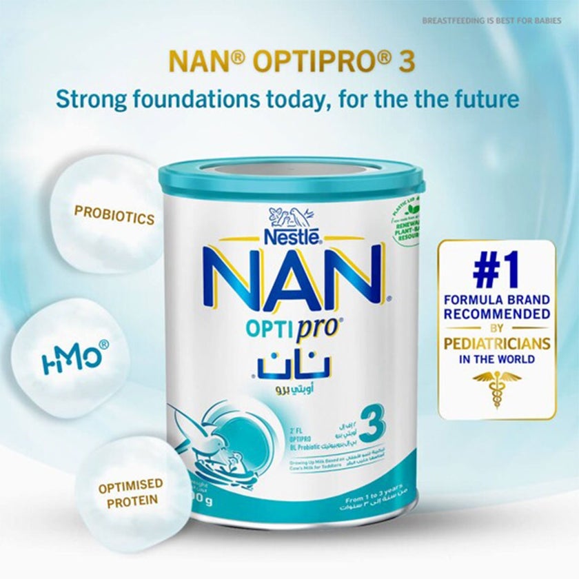 Nestle Nan Optipro 3 Toddlers Milk Formula 1-3 Years 1800g