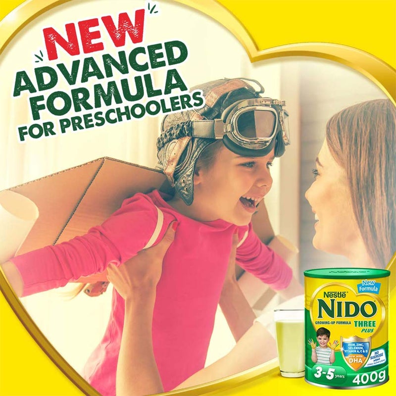 Nestle NIDO Stage 3+ Growing Up Children's Milk Formula For 3 To 5 Years 400g