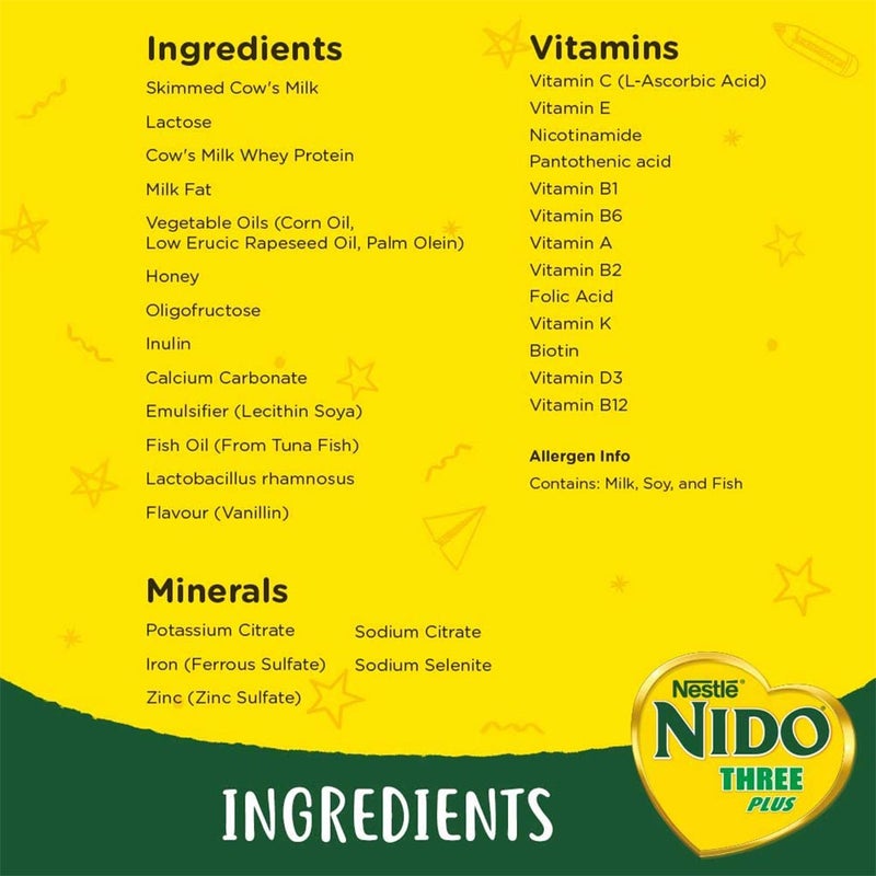 Nestle NIDO Stage 3+ Growing Up Children's Milk Formula For 3 To 5 Years 400g