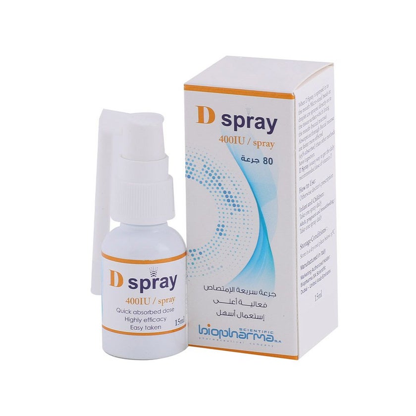 Biopharma D Spray 400IU Solution 15ml