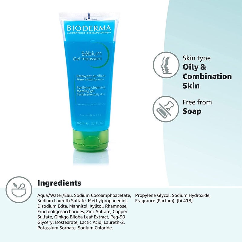 Bioderma Sebium Gel Moussant 100 mL
